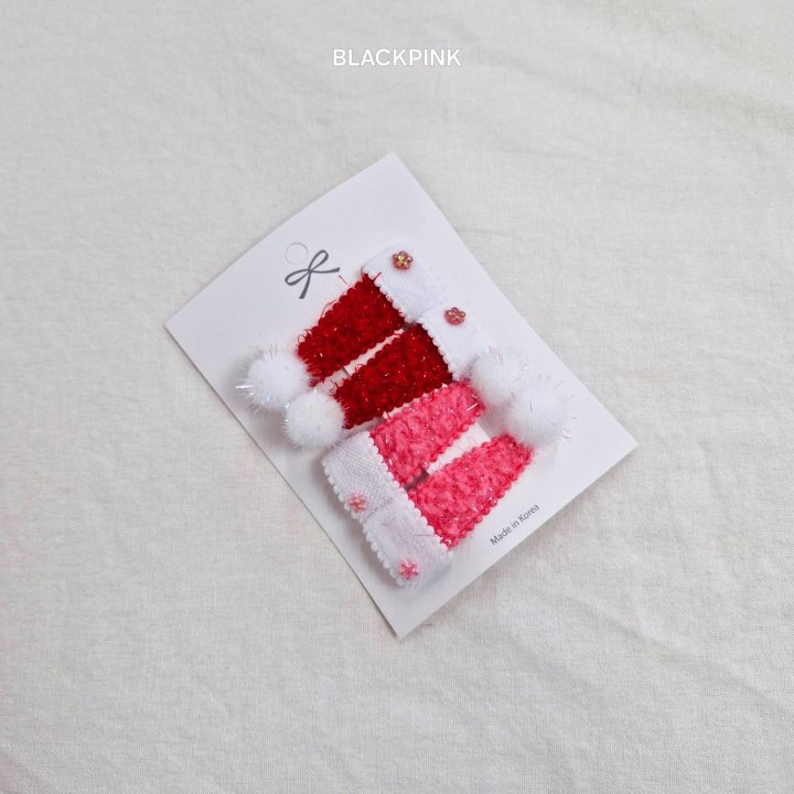 Black Pink - Korean Children Fashion - #childrensboutique - Cone Hat Snap Pin Set