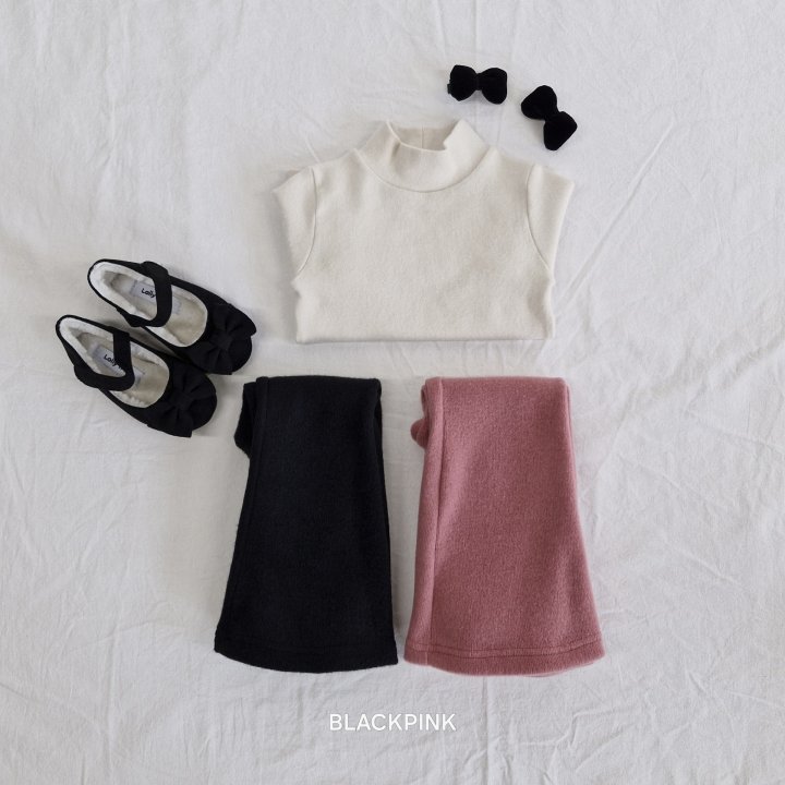 Black Pink - Korean Children Fashion - #childrensboutique - Winter Peach Half Turtleneck - 8