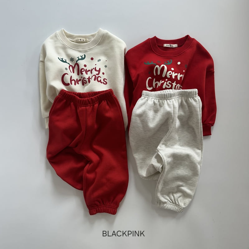 Black Pink - Korean Children Fashion - #childrensboutique - Christmas Sweatshirt - 5