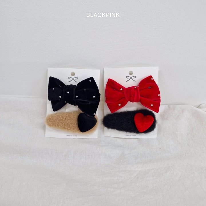 Black Pink - Korean Children Fashion - #designkidswear - Cubic Velvet Set - 6