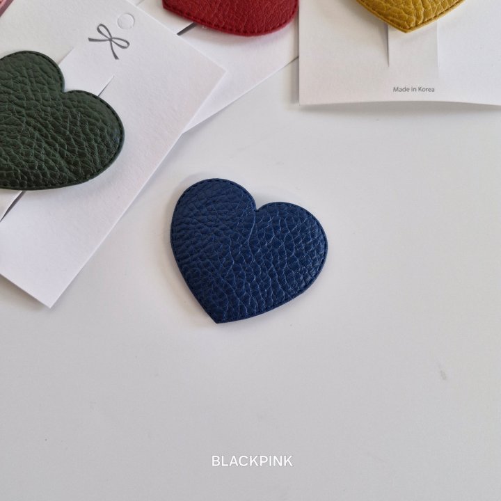 Black Pink - Korean Children Fashion - #designkidswear - Glossy Heart Snap Pin - 12