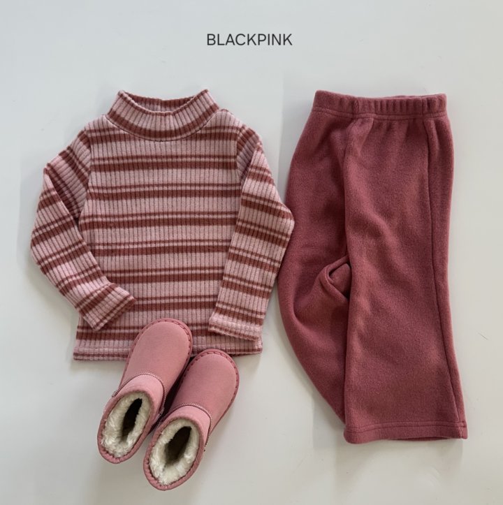 Black Pink - Korean Children Fashion - #designkidswear - Cari Fleece Bootcut Pants - 10