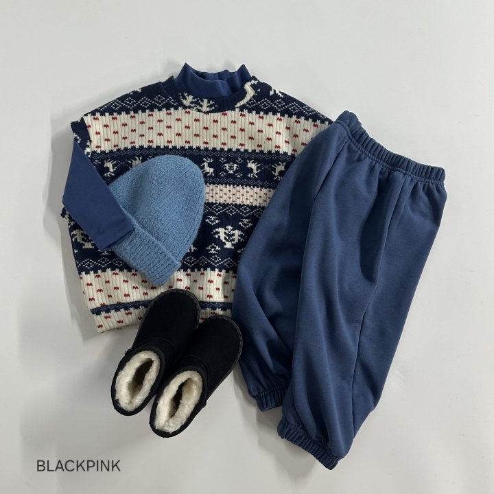 Black Pink - Korean Children Fashion - #designkidswear - Soft Cozy Half Turtleneck Tee - 6