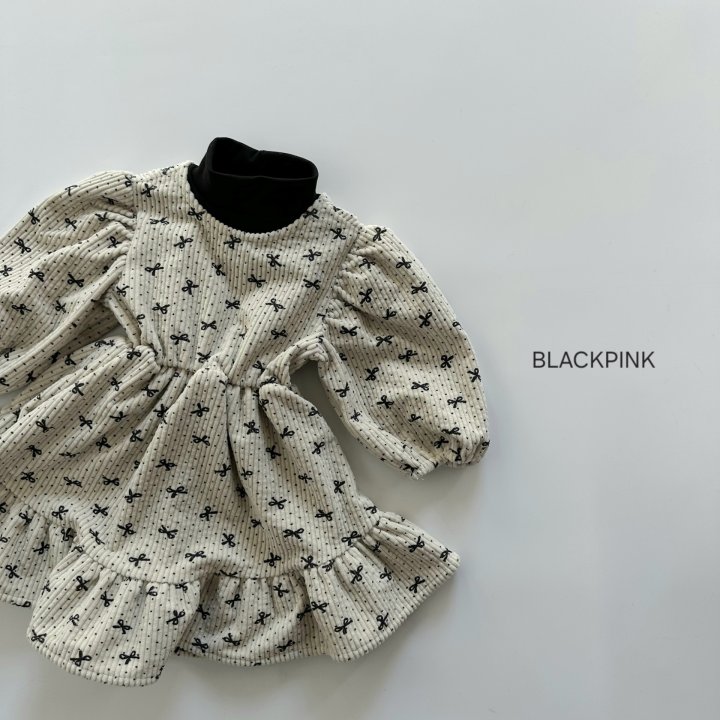 Black Pink - Korean Children Fashion - #designkidswear - Queenie Ribbon Corduroy One-piece - 5