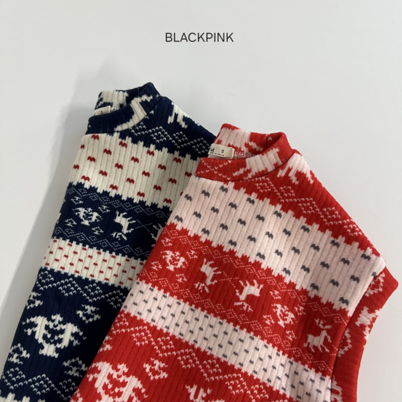 Black Pink - Korean Children Fashion - #designkidswear - Nordic Fleece Vest - 3