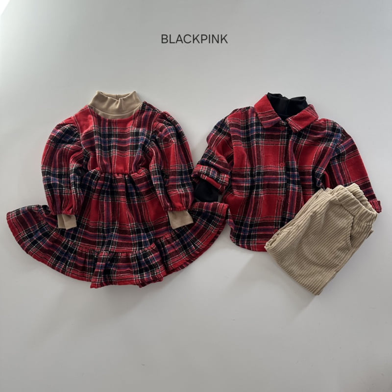 Black Pink - Korean Children Fashion - #designkidswear - Christmas One-piece - 2