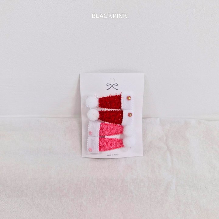 Black Pink - Korean Children Fashion - #discoveringself - Cone Hat Snap Pin Set - 3