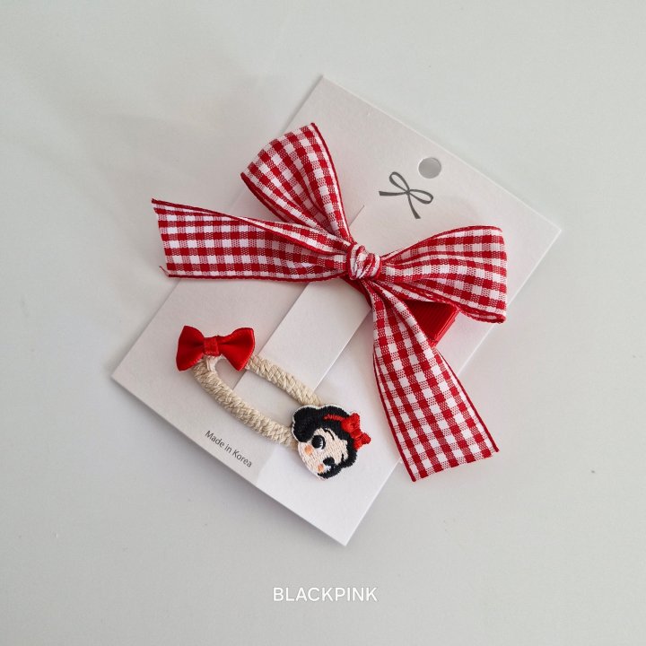 Black Pink - Korean Children Fashion - #discoveringself - Princess Check Set (set of 2)