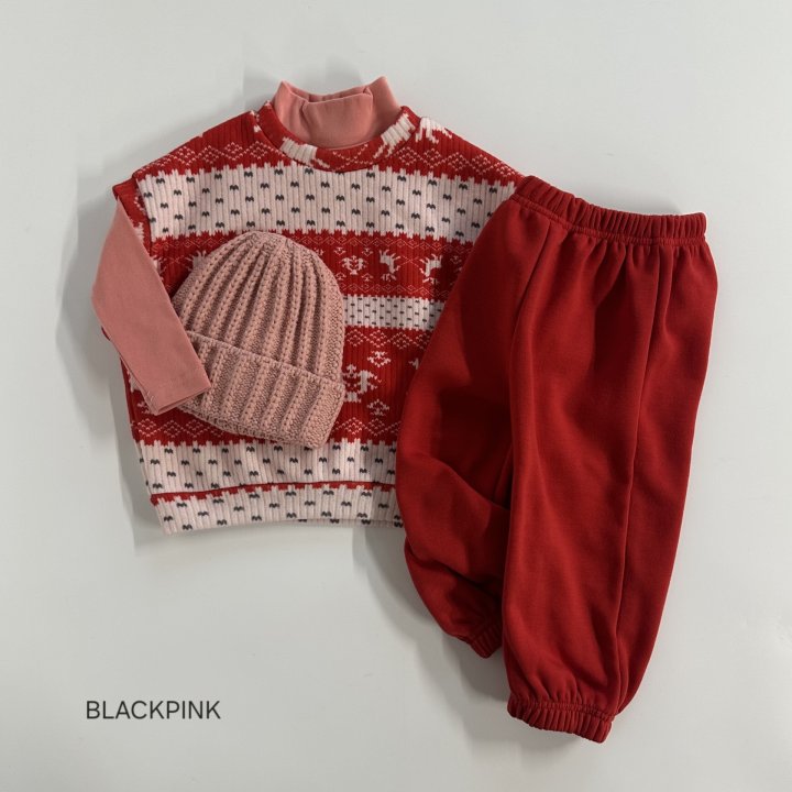 Black Pink - Korean Children Fashion - #discoveringself - Soft Cozy Half Turtleneck Tee - 7