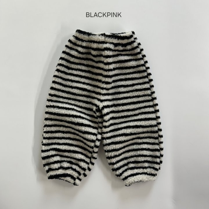 Black Pink - Korean Children Fashion - #designkidswear - Cozy Stripe Jogger Pants - 4