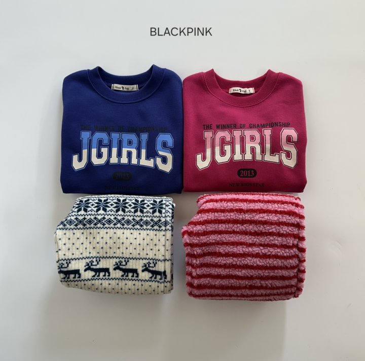 Black Pink - Korean Children Fashion - #discoveringself - JGIRLS Fleece Sweatshirt - 3