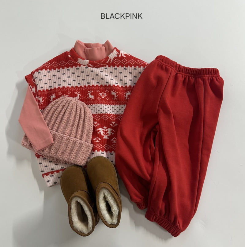 Black Pink - Korean Children Fashion - #designkidswear - Nordic Fleece Vest - 4