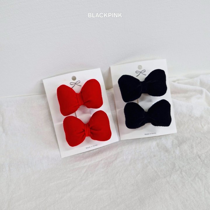 Black Pink - Korean Children Fashion - #fashionkids - Christmas Puffy Ribbon Set - 5