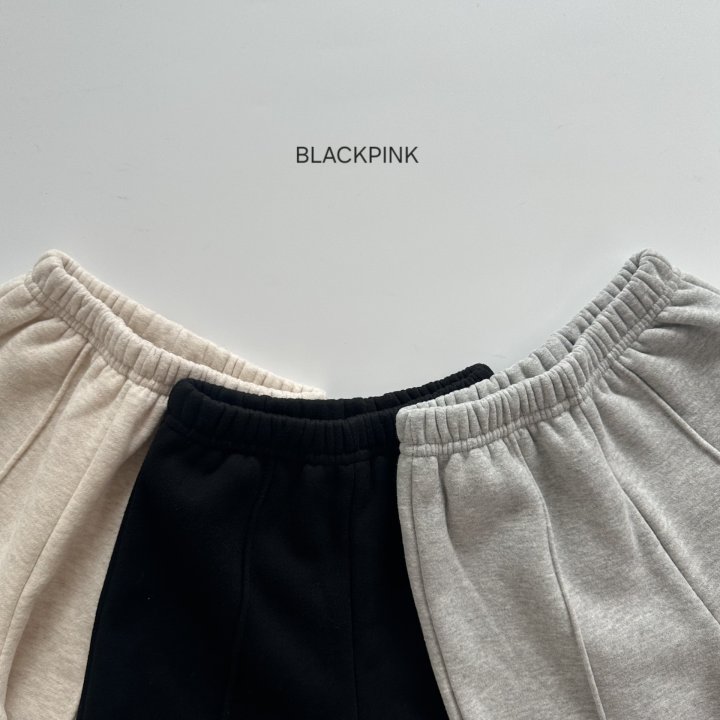 Black Pink - Korean Children Fashion - #fashionkids - Double Fleece Pintuck Jogger Pants - 2
