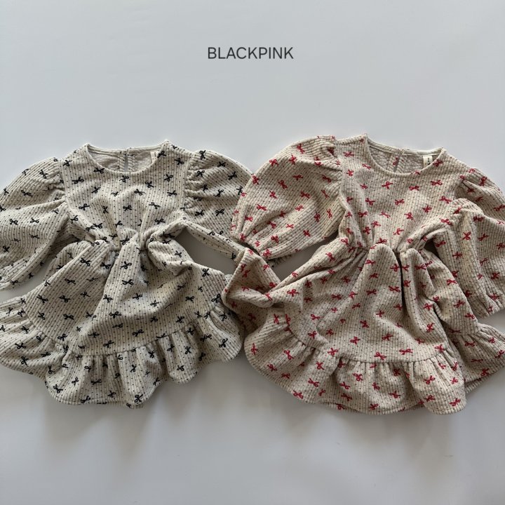 Black Pink - Korean Children Fashion - #fashionkids - Queenie Ribbon Corduroy One-piece - 7
