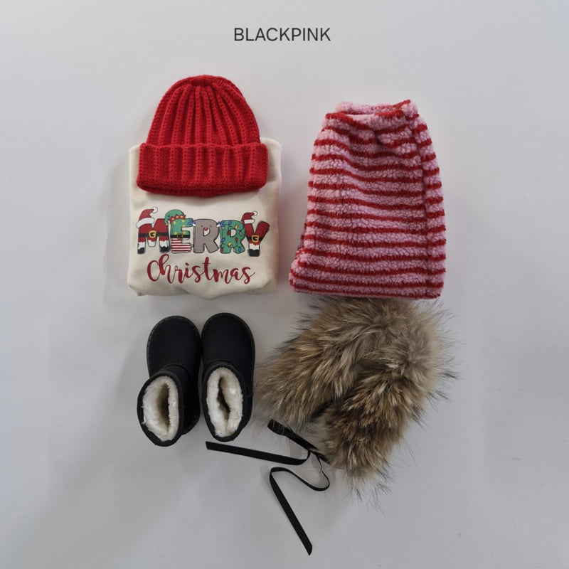 Black Pink - Korean Children Fashion - #fashionkids - Merry Christmas Sweatshirt - 2