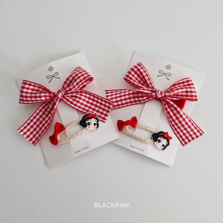 Black Pink - Korean Children Fashion - #kidsshorts - Princess Check Set (set of 2) - 3