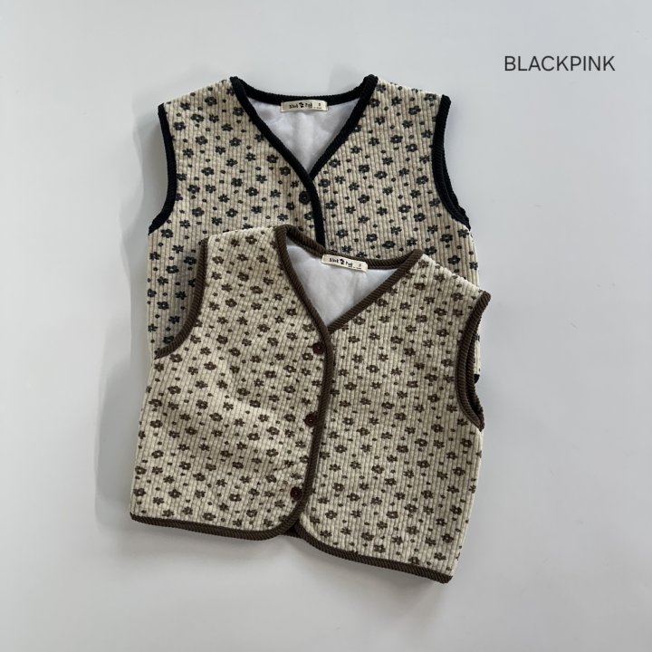 Black Pink - Korean Children Fashion - #kidsshorts - Flower Bonding Set-up - 8