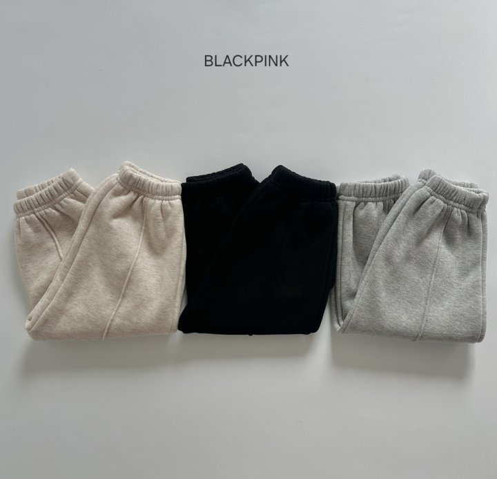 Black Pink - Korean Children Fashion - #kidsshorts - Double Fleece Pintuck Jogger Pants - 3