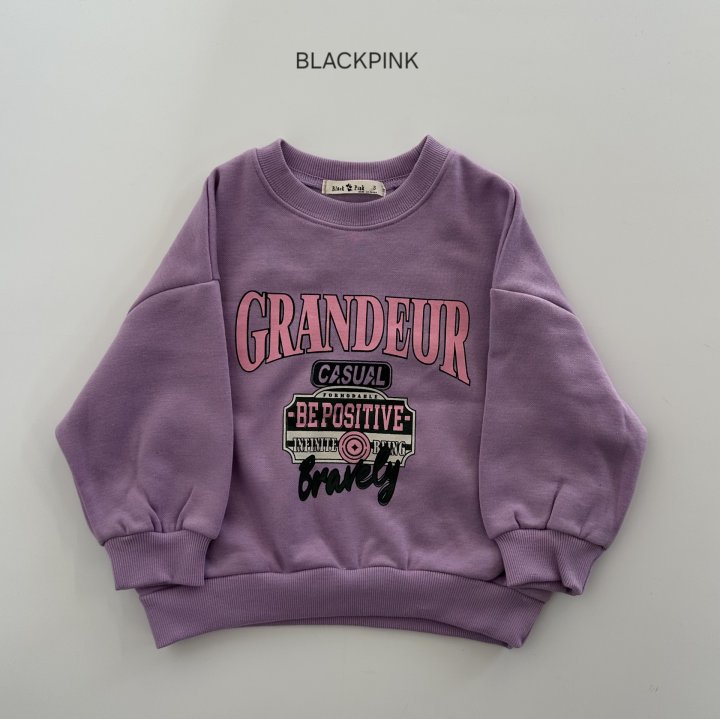Black Pink - Korean Children Fashion - #kidsshorts - GRANDRUR Fleece Sweatshirt - 12