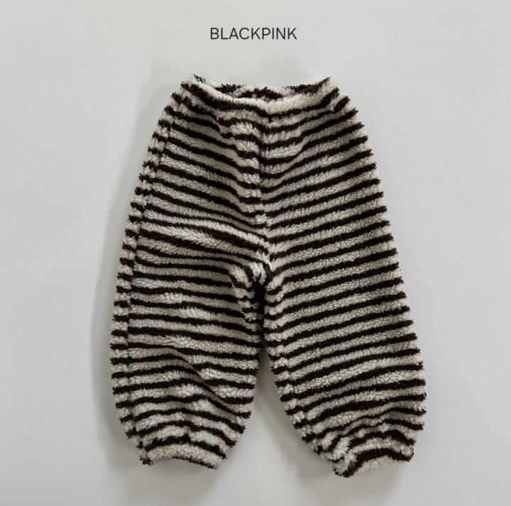 Black Pink - Korean Children Fashion - #kidsshorts - Cozy Stripe Jogger Pants - 6