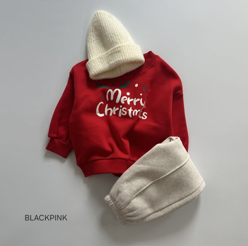 Black Pink - Korean Children Fashion - #kidsshorts - Christmas Sweatshirt - 9