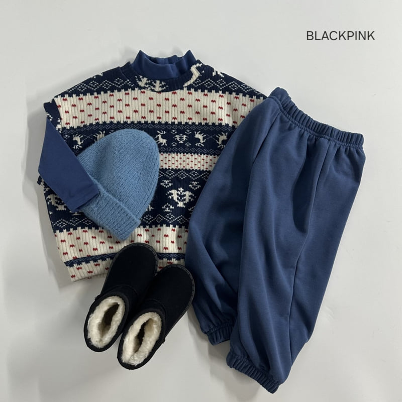 Black Pink - Korean Children Fashion - #kidsshorts - Nordic Fleece Vest - 6
