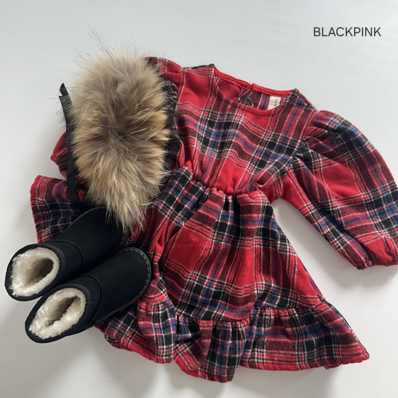 Black Pink - Korean Children Fashion - #kidsshorts - Christmas One-piece - 5