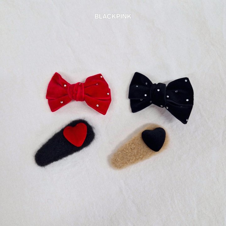 Black Pink - Korean Children Fashion - #kidsstore - Cubic Velvet Set - 10