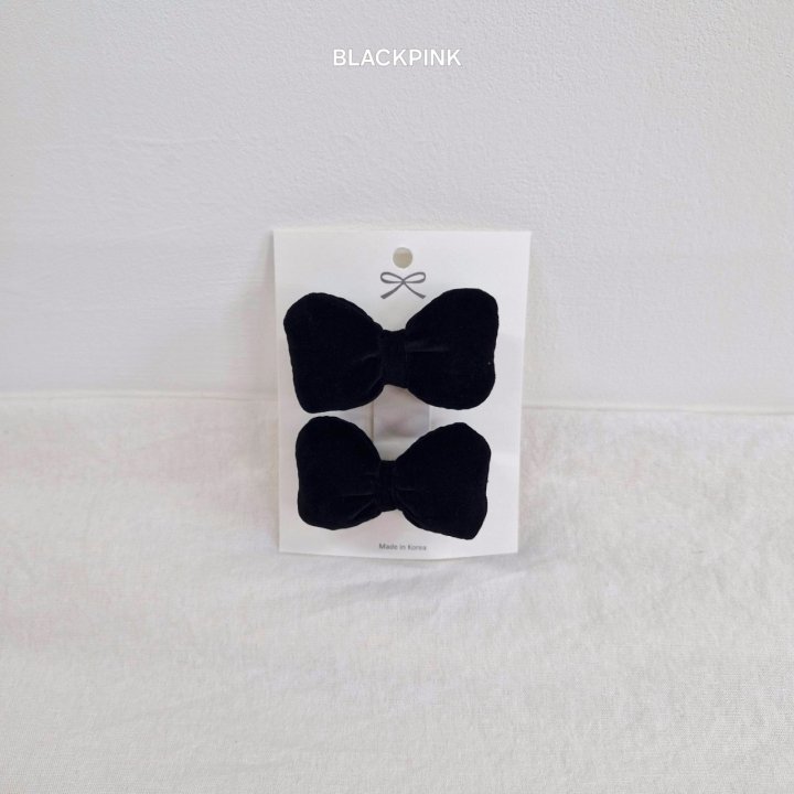 Black Pink - Korean Children Fashion - #kidsstore - Christmas Puffy Ribbon Set - 7