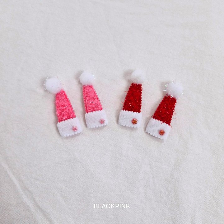 Black Pink - Korean Children Fashion - #kidsstore - Cone Hat Snap Pin Set - 6