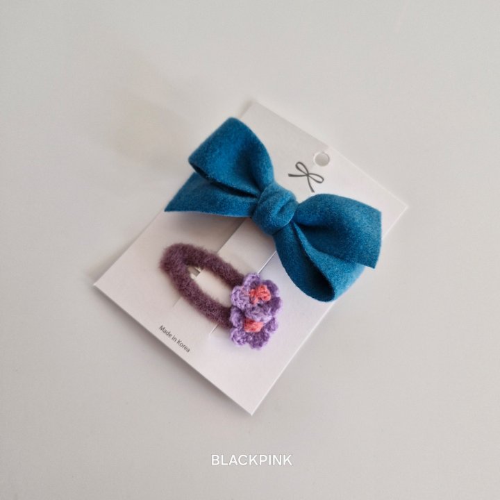 Black Pink - Korean Children Fashion - #kidsstore - Wool Flower Set - 5