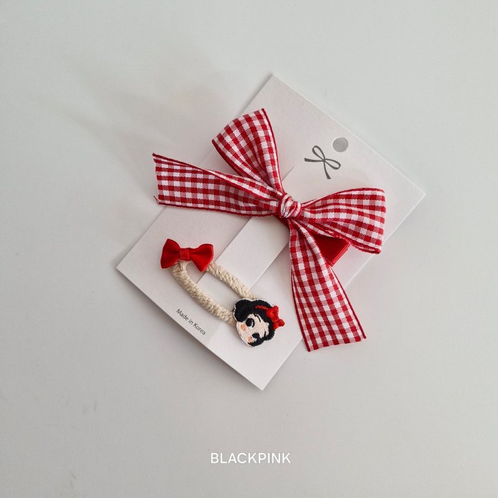 Black Pink - Korean Children Fashion - #kidsshorts - Princess Check Set (set of 2) - 4