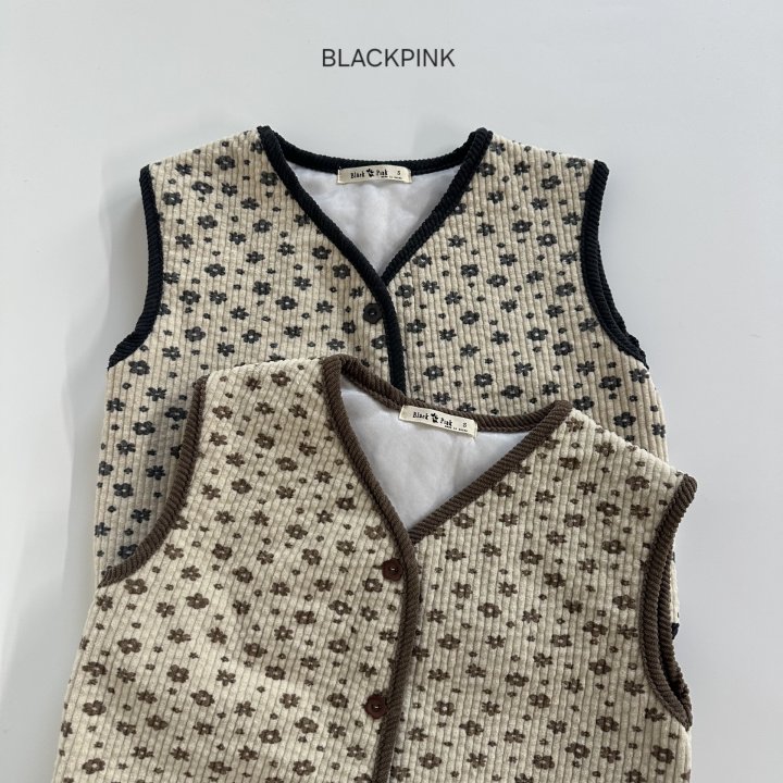 Black Pink - Korean Children Fashion - #kidsstore - Flower Bonding Set-up - 9