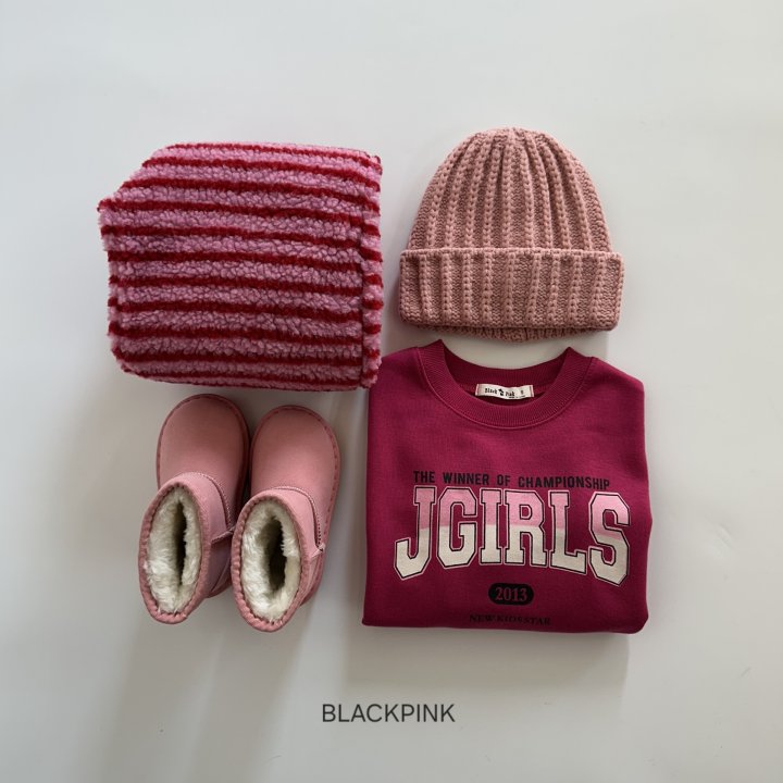 Black Pink - Korean Children Fashion - #kidsstore - JGIRLS Fleece Sweatshirt - 6