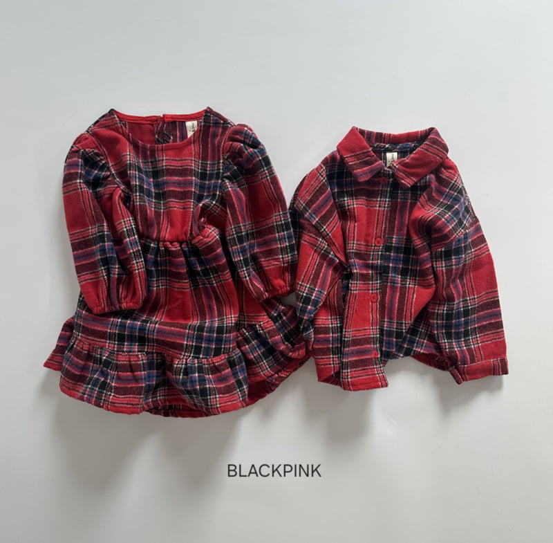 Black Pink - Korean Children Fashion - #kidsstore - Christmas One-piece - 6