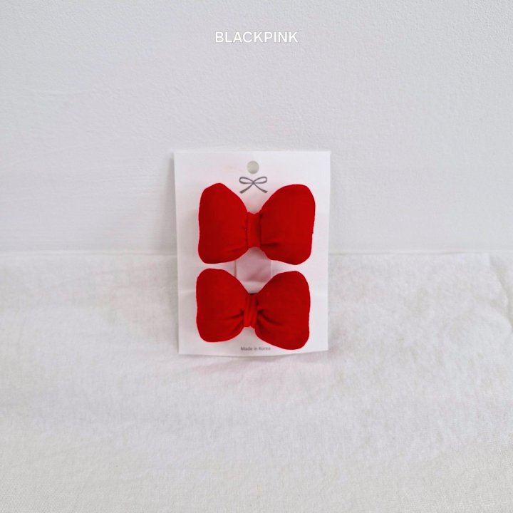 Black Pink - Korean Children Fashion - #kidzfashiontrend - Christmas Puffy Ribbon Set - 8
