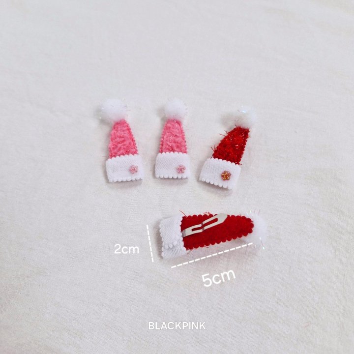 Black Pink - Korean Children Fashion - #kidzfashiontrend - Cone Hat Snap Pin Set - 7
