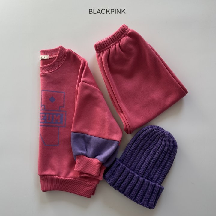 Black Pink - Korean Children Fashion - #kidzfashiontrend - N Color Fleece Sweatshirt - 9