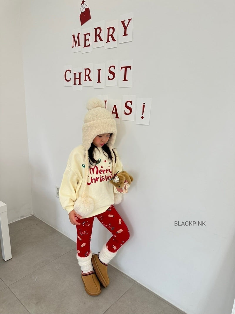Black Pink - Korean Children Fashion - #kidzfashiontrend - Christmas Sweatshirt - 11