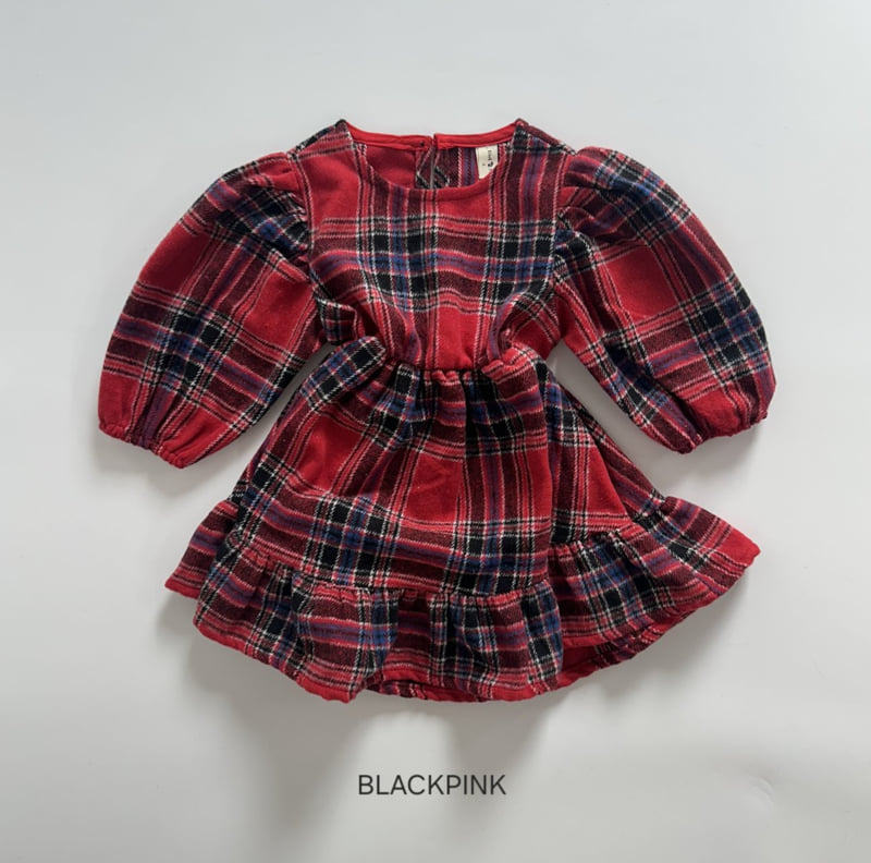 Black Pink - Korean Children Fashion - #kidzfashiontrend - Christmas One-piece - 7