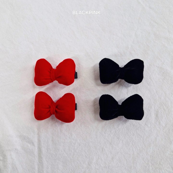 Black Pink - Korean Children Fashion - #littlefashionista - Christmas Puffy Ribbon Set - 10