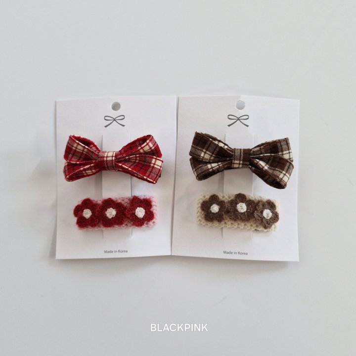 Black Pink - Korean Children Fashion - #littlefashionista - Tanya Check Set (set of 2) - 2