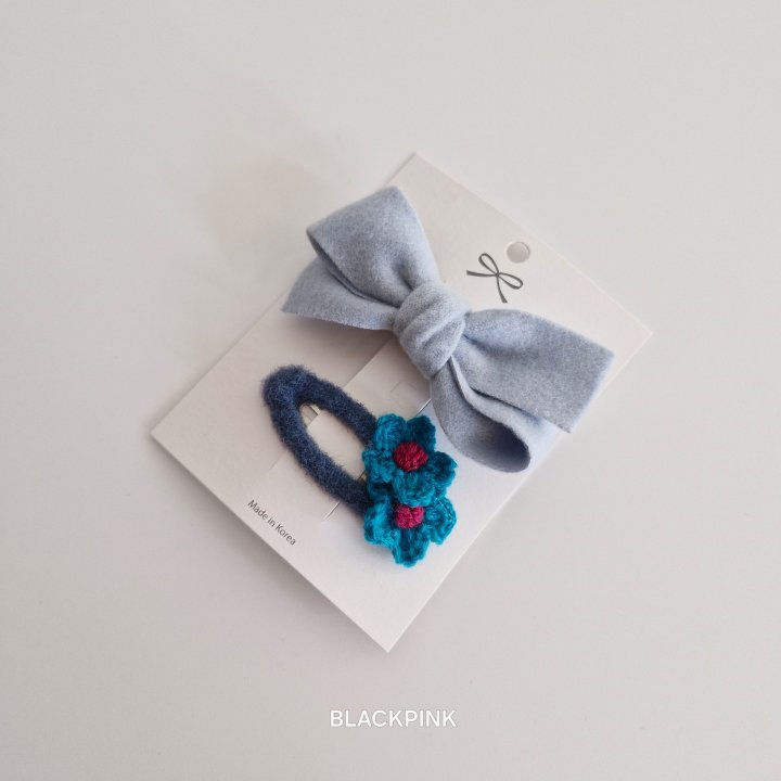Black Pink - Korean Children Fashion - #littlefashionista - Wool Flower Set - 8