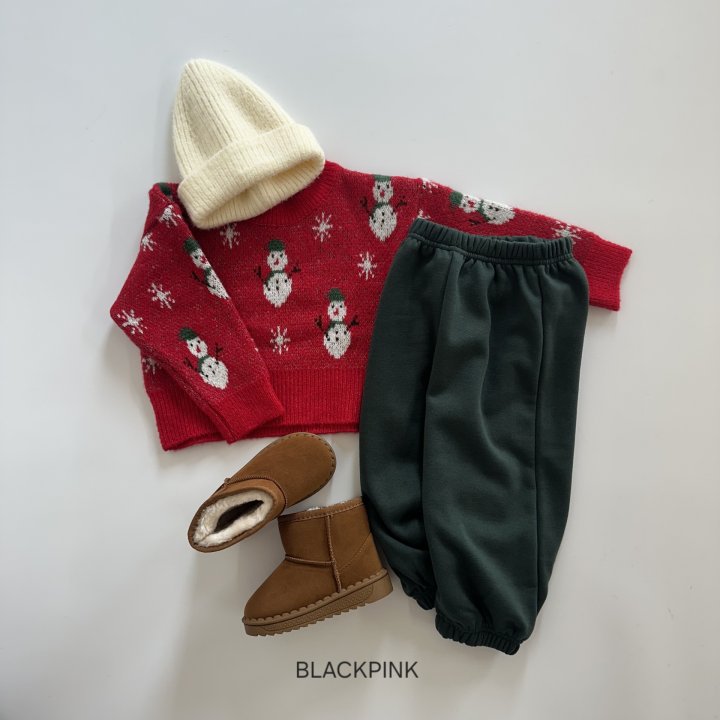 Black Pink - Korean Children Fashion - #littlefashionista - WINTER Fleece Jogger Pants - 7