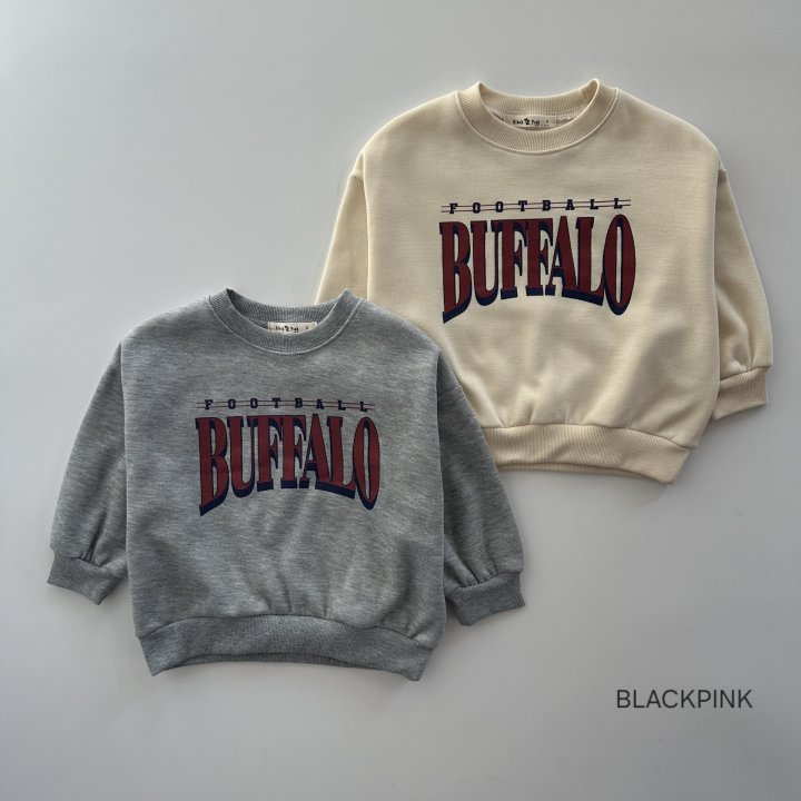 Black Pink - Korean Children Fashion - #Kfashion4kids - Buffalo Fleece Sweatshirt - 4