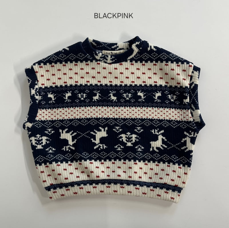 Black Pink - Korean Children Fashion - #littlefashionista - Nordic Fleece Vest - 10
