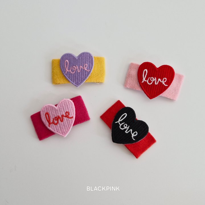 Black Pink - Korean Children Fashion - #magicofchildhood - Love Heart Set (set of 2) - 6