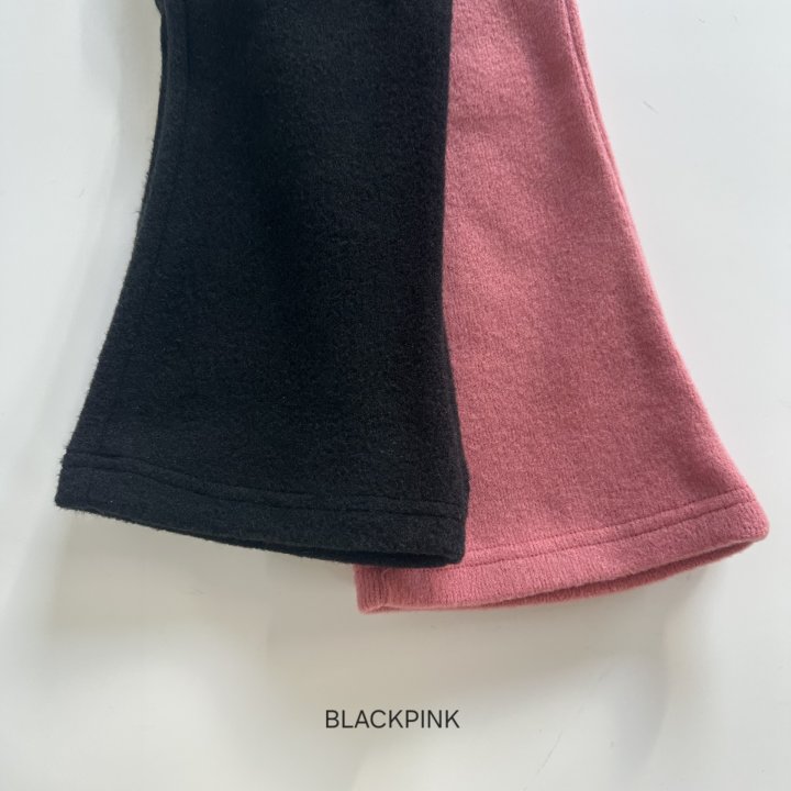 Black Pink - Korean Children Fashion - #littlefashionista - Cari Fleece Bootcut Pants - 4