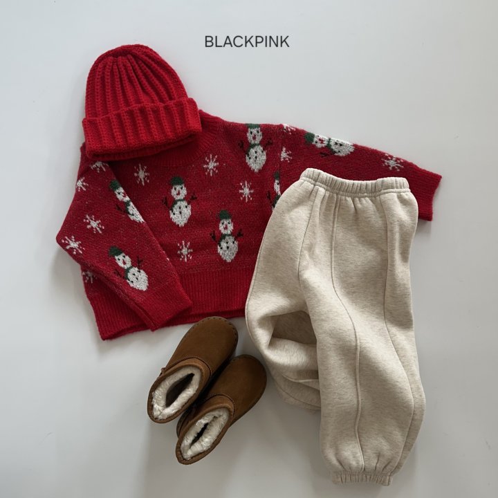 Black Pink - Korean Children Fashion - #magicofchildhood - Double Fleece Pintuck Jogger Pants - 8